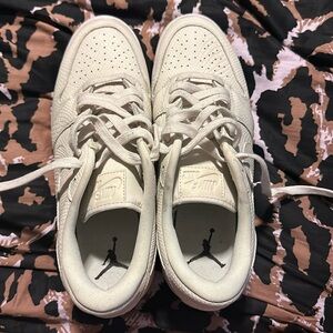 NIKE AIR JORDAN 1 cream platform, gently worn size 11